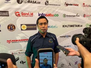 Ketua JMSI Kalimantan Timur, Mohammad Sukri, saat Musda ke-1 JMSI Kaltim, Rabu (8/10/2025)